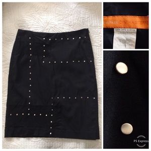 Cynthia Steffe Black Studded Skirt sz. 8 🍁